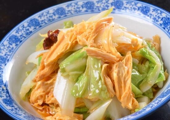 Chinese Cabbage Fried Yuba腐竹白菜