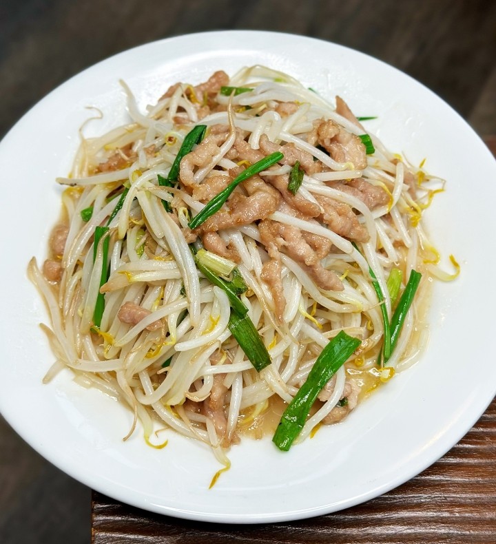 Chicken and Bean sprouts Stir-Fry鸡丝炒芽菜