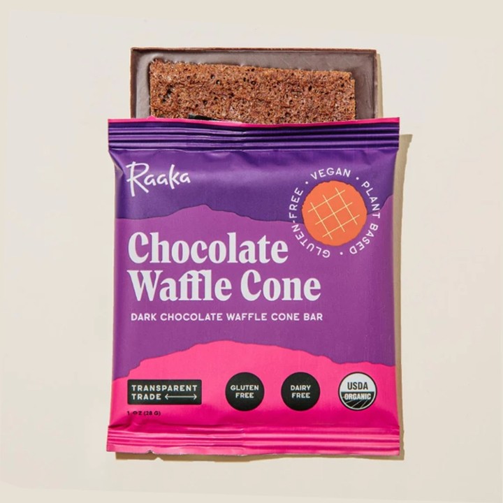 Chocolate Waffle Cone - Raaka