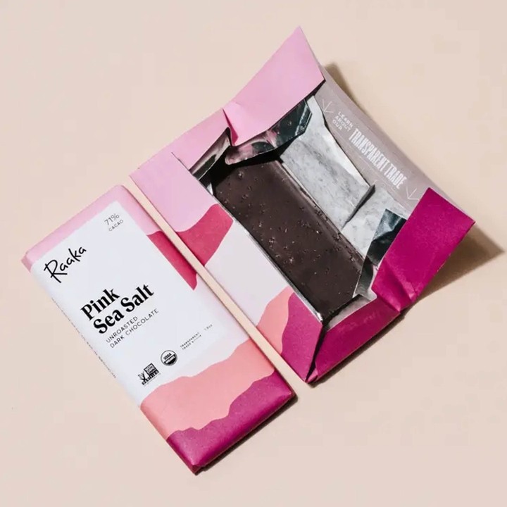 Pink Sea Salt Chocolate - Raaka