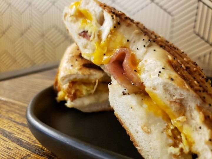 Bacon, Egg, and Cheese Bagel Sandwich