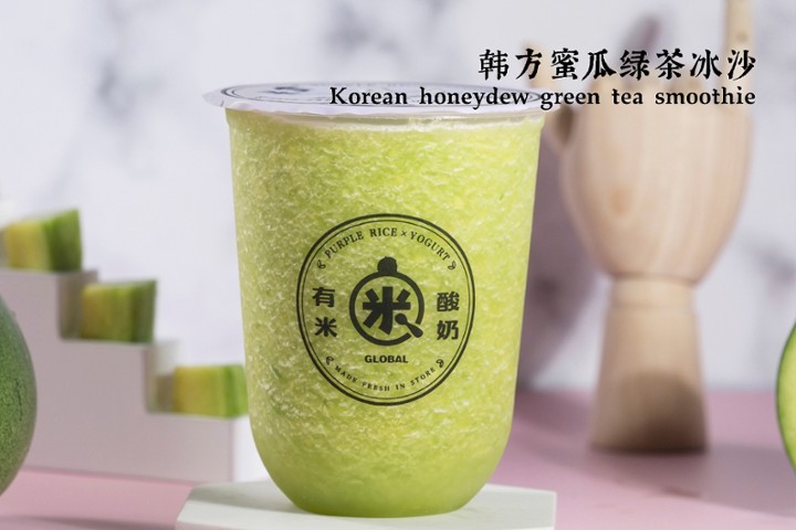 T3. Korean Honeydew Green Tea Smoothie - 韩方蜜瓜绿茶冰沙