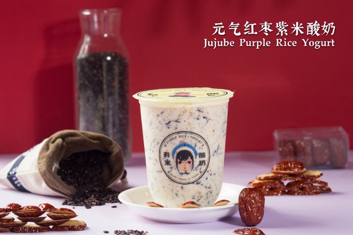 M2. Jujube Purple Rice Yogurt - 元气红枣紫米酸奶