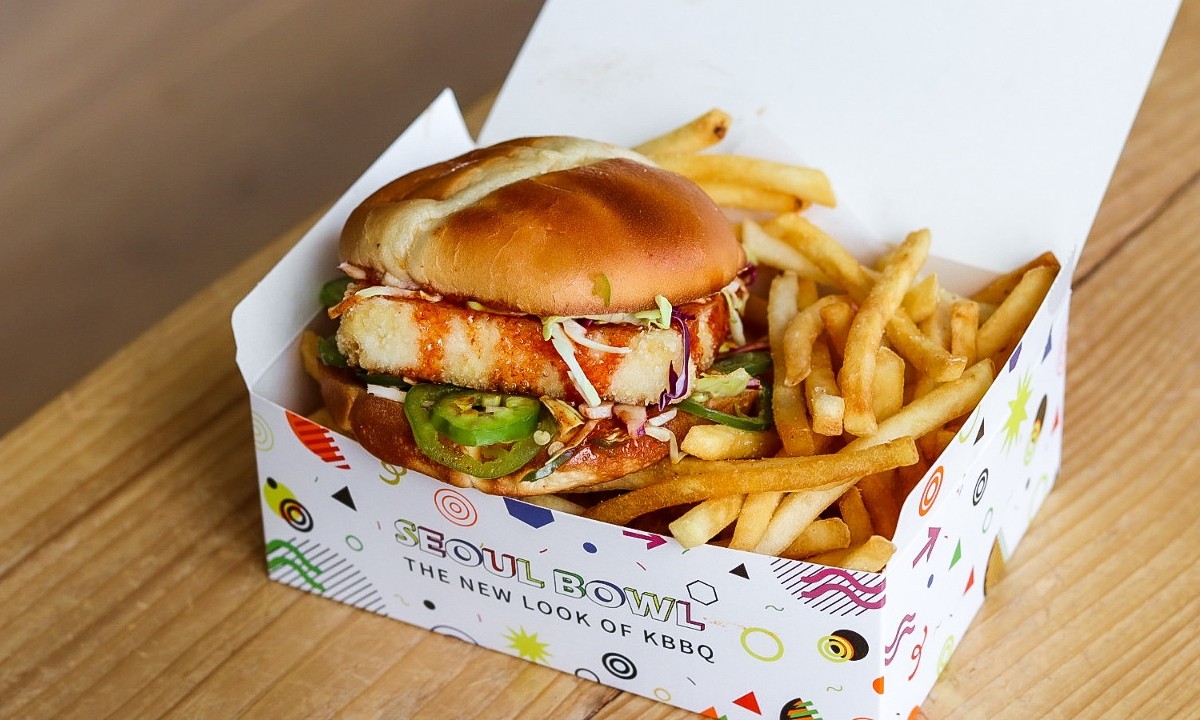 Sweet & Spicy Fried Tofu Sandwich