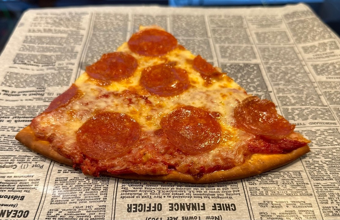 Thin Crust Pepperoni Pizza Slice