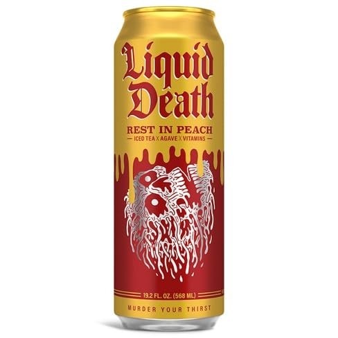 Liquid Death Rest in Peach Tea