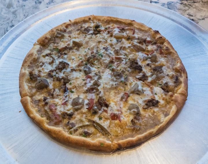 12" Philly Cheesesteak Pizza