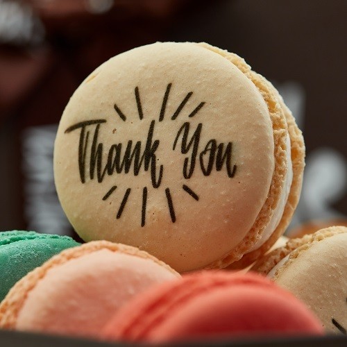 Thank You-B&W Macaron Collection