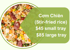 Cơm Chiên/ Stir-fried rice (Large Tray)