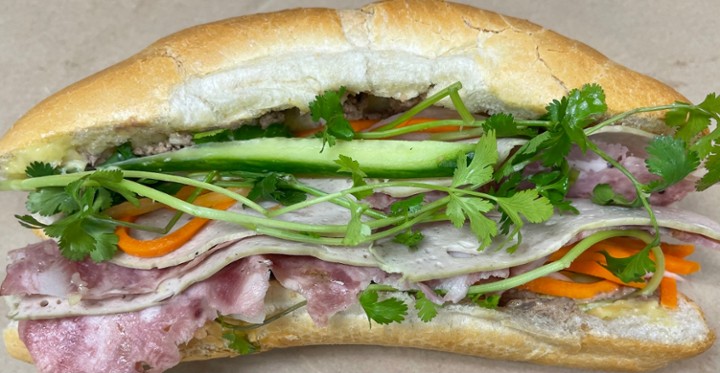 Bánh Mì Thịt Nguội/ Vietnamese Cold Cut Sandwich