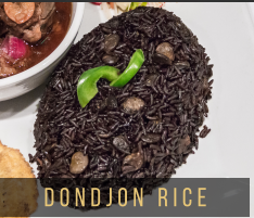 Djondjon (Black Trumpet Mushroom) Rice