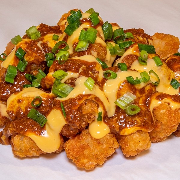VEGAN CHILI CHEESE TOTS