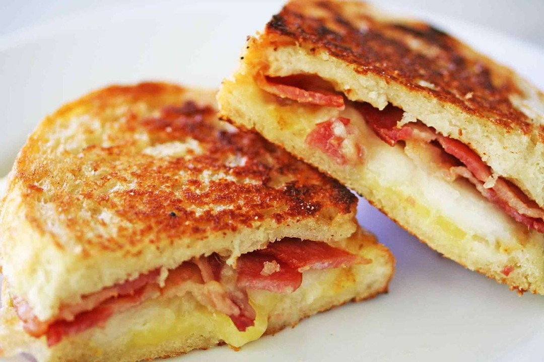 4) Grill America Cheese with Bacon