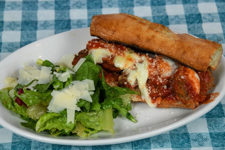 Meatball Parmigiano Panini Lunch Special