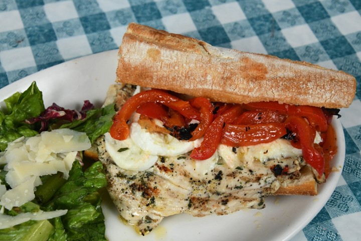 Roast Pepper Chicken Panini Lunch Special