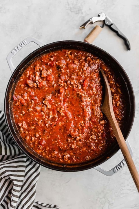 Large cup meat-sauce