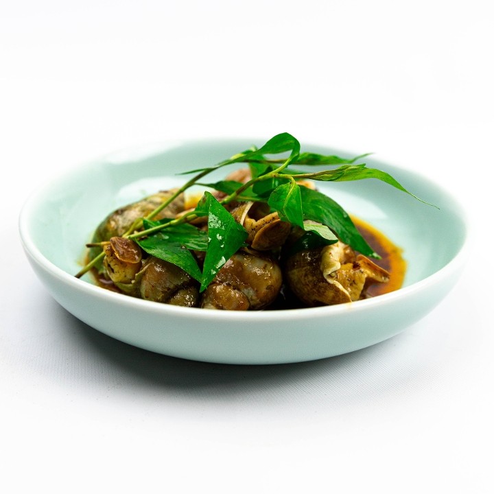 O21. Oc Huong Sot Sate spotted escargot stir-fried w/ sate