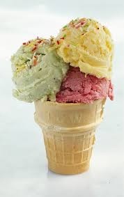 3 Scoops Ice Cream Cone