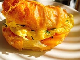 Croissant egg and cheese