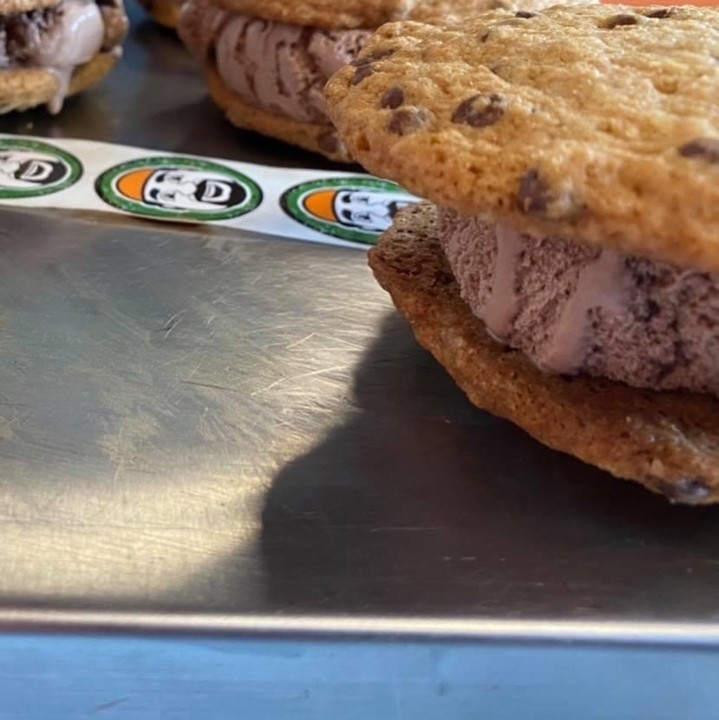 Chocolate - Chocolate Chip Cookie Ice Cream Sandwich