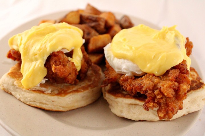 Southern Fried Eggs Benedict