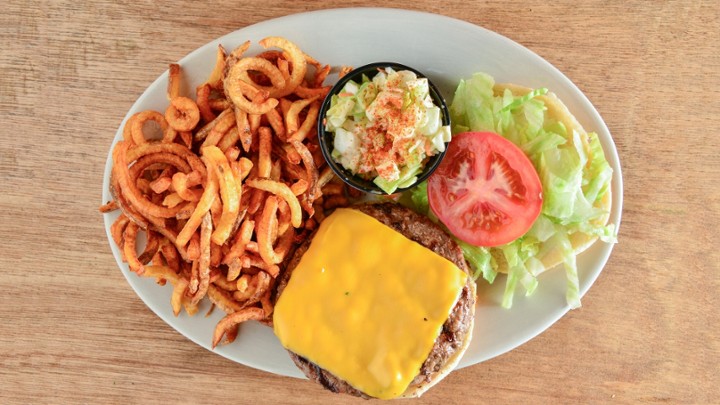 Angus Cheeseburger Platter