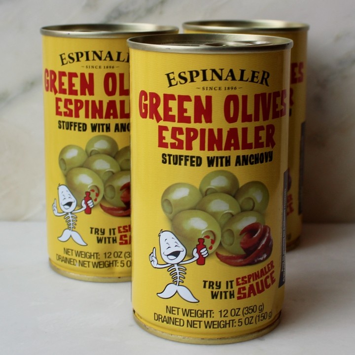 Espinaler Olives Stuffed w/Anchovy