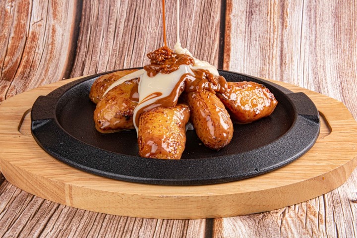 Maduros Covered with Dulce de leche