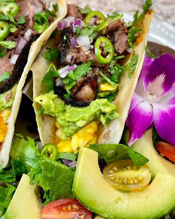 Brisket Breakfast Tacos
