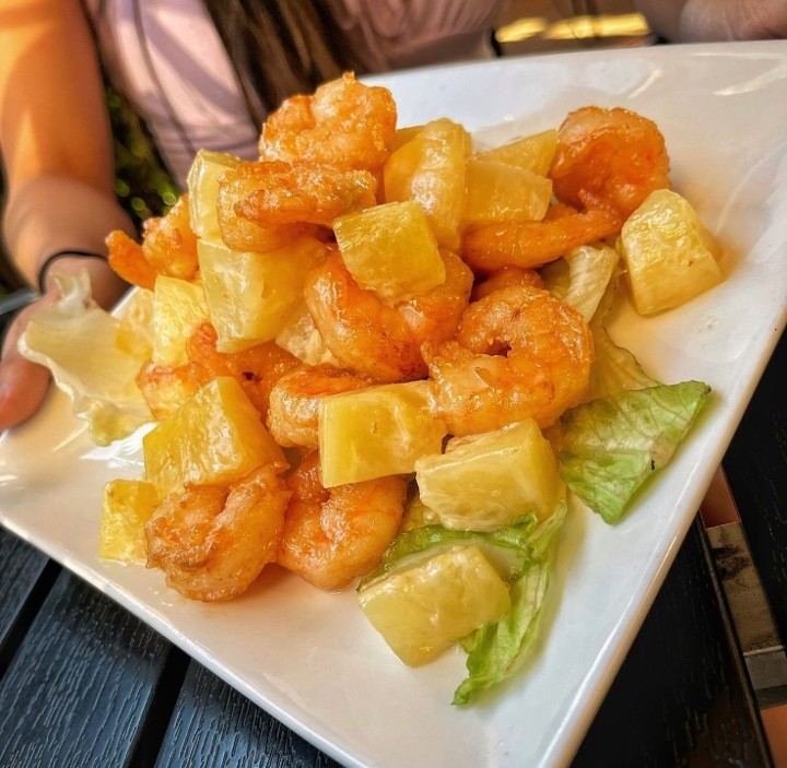 鳳梨蝦仁 (全) Pineapple Mayo Shrimp Full
