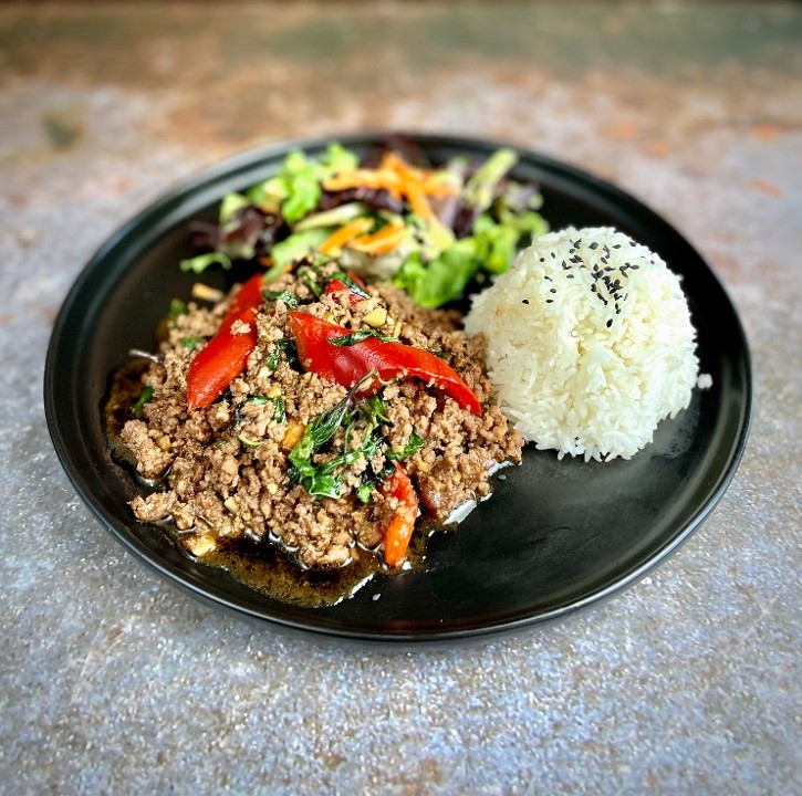 L-Chilies & Thai Hot Basil (Pad Kra Pao)