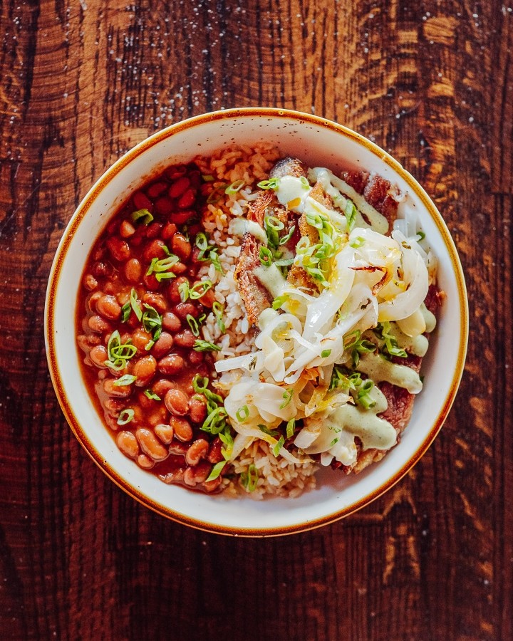 Roasted Pork Rice & Bean Bowl