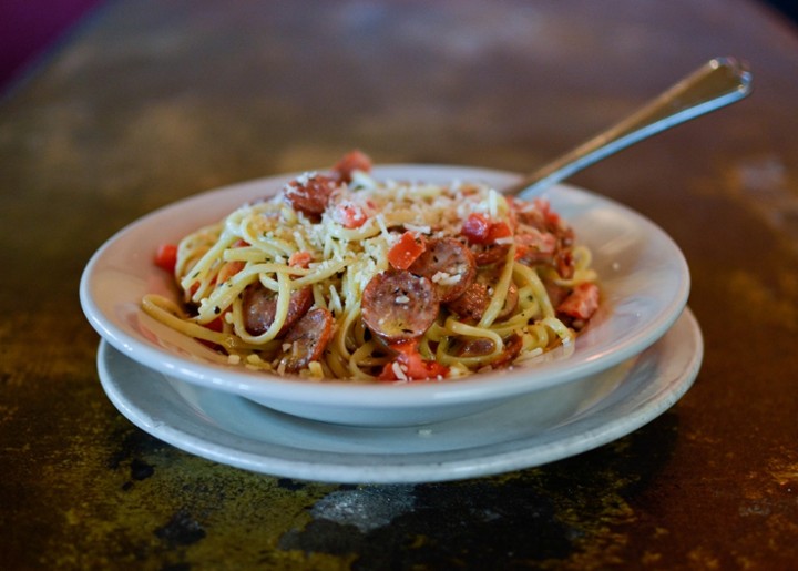 Andouille Sausage Alfredo Linguini