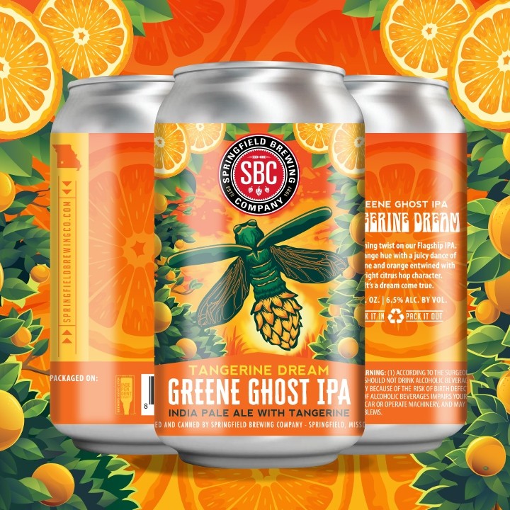 6 PK Tangerine Dream Greene Ghost IPA