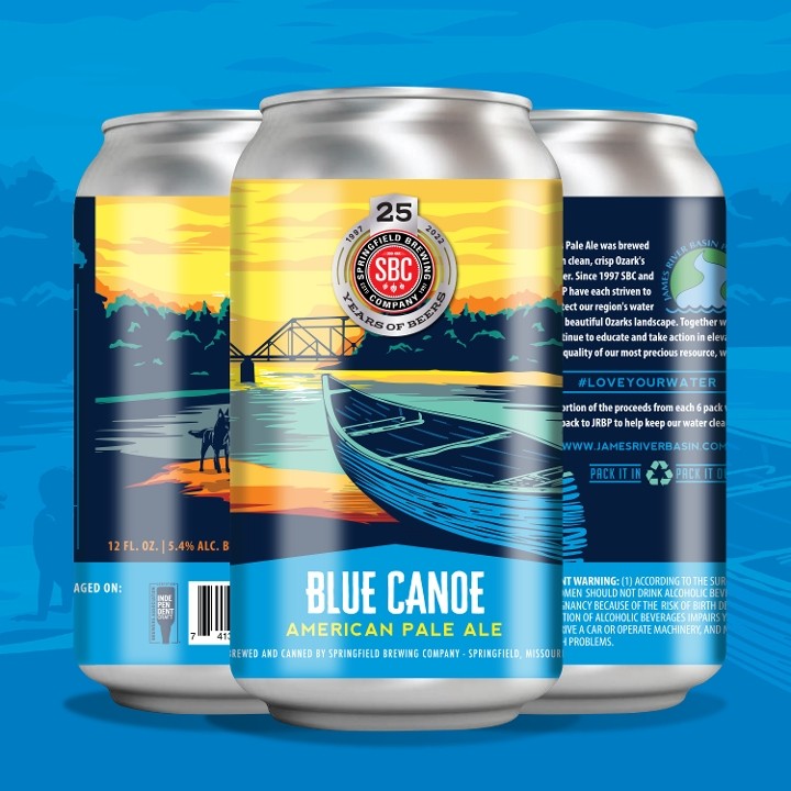 6 Pk Blue Canoe Pale Ale