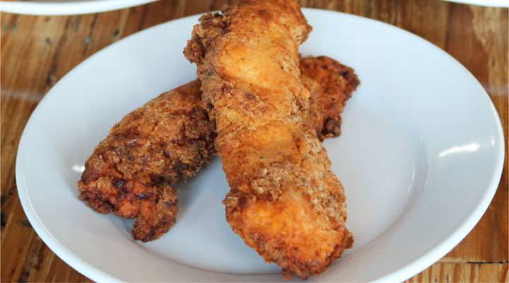 Sriracha Infused Fried Chicken Strips