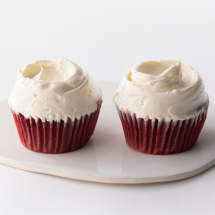 2 Red Velvet Cupcakes to go