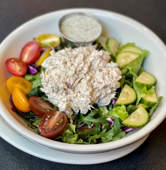 Tuna Salad over Greens