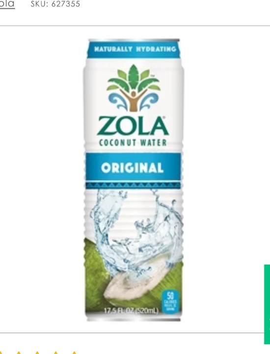Zola Coconut Water