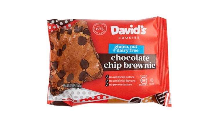 David’s Gluten, Dairy & Nut Free Chocolate Chip Brownie