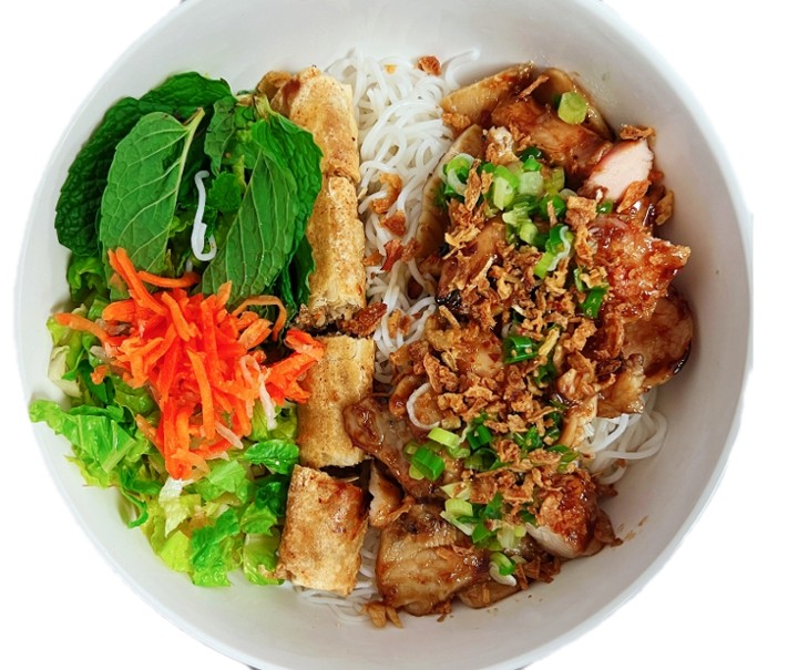 Bun Thit Heo Nuong Cha Gio - Grilled Pork and Egg Roll