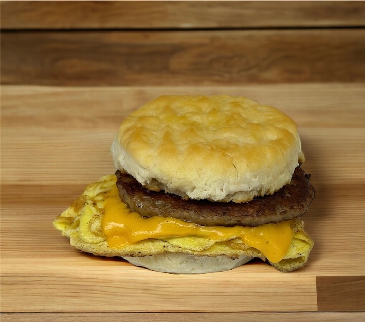Sausage, egg, & cheese Biscuit