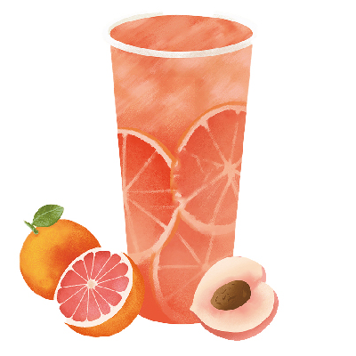 Grapefruit Peach tea
