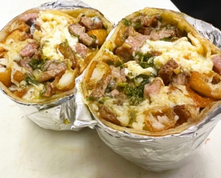 Chimi-Zuri Steak & Eggs Burrito