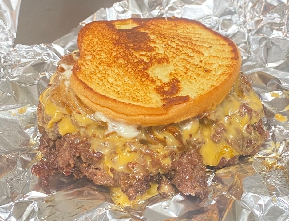 Double Grilled Cheese Smash Burger