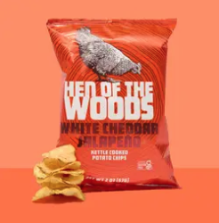 Hen of the Woods Chips White Cheddar Jalapeno