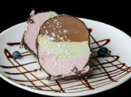 Spumoni in a Chocolate Shell