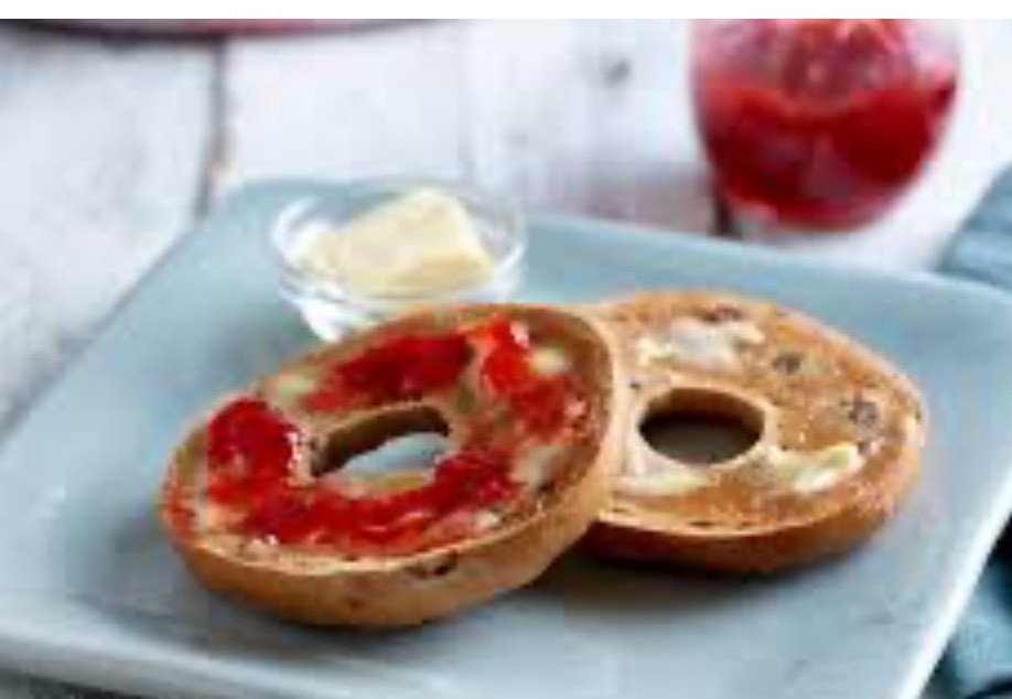Bagel With Butter & Jelly