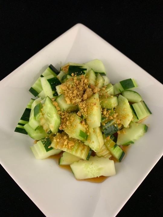 13.Cucumber Salad with House Dressing and peanut
