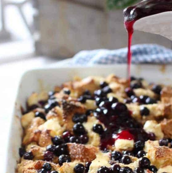 Blueberry Cream Cheese French Toast Bake (Sat/Sun only)